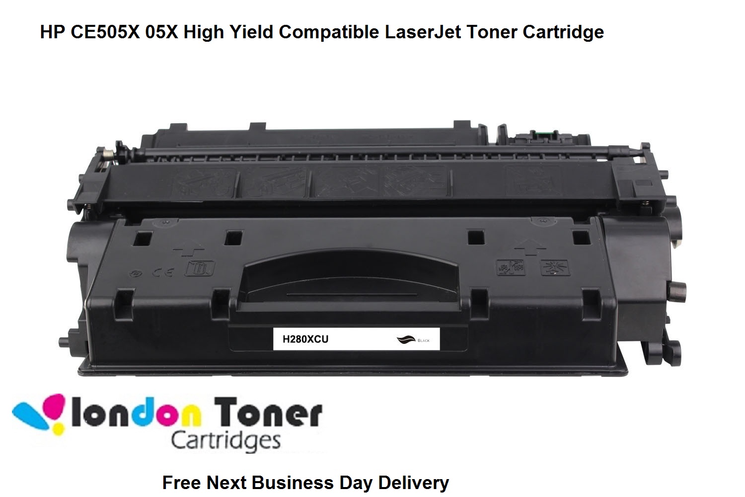 H280xcu - Low Cost Laser Printer Toner Cartridges - London Toner Cartridges HP CE505X 05X High Yield Compatible LaserJet Toner