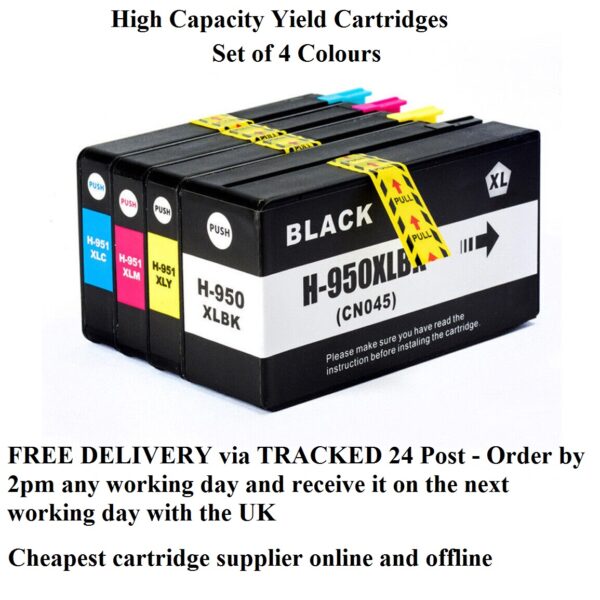 Compatible HP 950 & 951 High Capacity Inkjet Cartridges