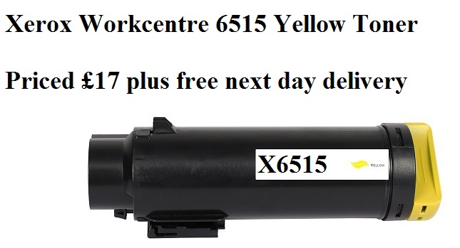 X6510y - Low Cost Laser Printer Toner Cartridges - London Toner Cartridges Xerox Workcentre Compatible 6515 yellow Toner Cartridge