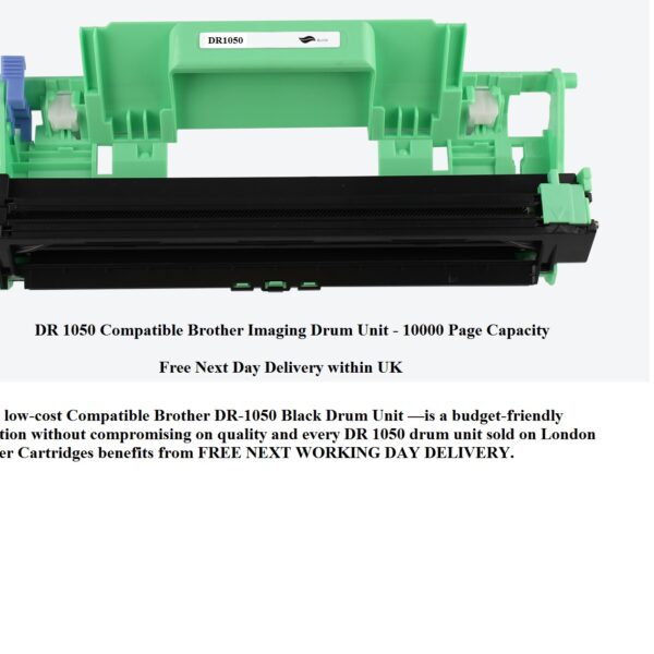 Compatible DR1050 Black Drum Unit for Brother Printers