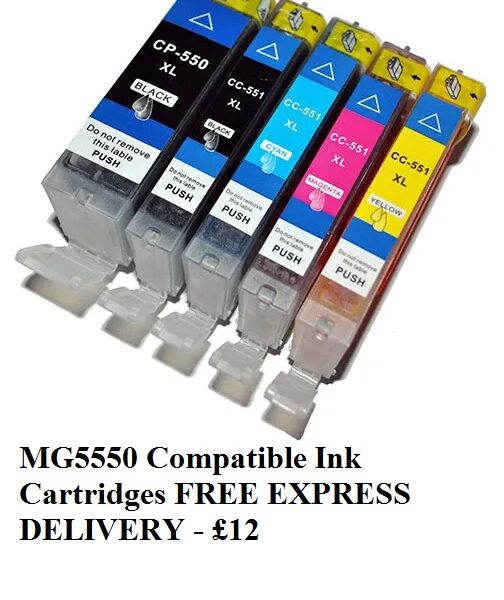 Canon Pixma MG5550 Compatible Ink Cartridges